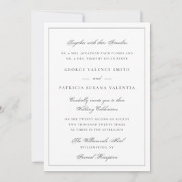 Formele kalligrafie Elegant Wedding Kaart