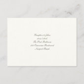 Formele kalligrafie Klassieke Parel Receptie Bruil Informatiekaartje (Voorkant)