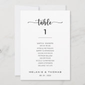 Formele kalligrafietabel nummer 1 Zitschaart Kaart (Voorkant)