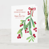 Formele Kerstmis Mistsprankje Zakelijk  Feestdagen Kaart (Voorkant)