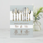 Formele keuken- en tafelgerei kaart (Staand voorkant)