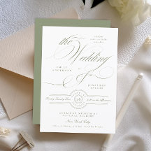 Formele Klassieke Calligrafie Salie Groene Trouw