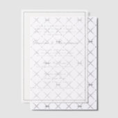 Formele klassieke grens Manuscript Elegant Wedding Vellum Uitnodigingen (Offset (Uitnodiging))