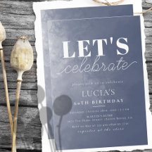 Formele Klassieke Marine Blauwe Rook 60e Verjaarda