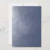 Formele Klassieke Marine Blauwe Rook 60e Verjaarda Kaart (Achterkant)