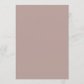 Formele Klassieke Rand Mauve Script Elegante Trouw Menu (Achterkant)