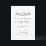 Formele klassieke traditionele scriptweddenschap kaart<br><div class="desc">Formele klassieke Traditionele Manuscript Elegant Wedding Uitnodiging</div>