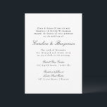 Formele klassieke traditionele scriptweddenschap kaart<br><div class="desc">Formele klassieke Traditionele Manuscript Elegant Wedding Uitnodiging</div>