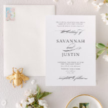 Formele Klassieke Zwart & Wit Huwelijk