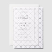 Formele Klassieke Zwarte Vierkante Border Wedding Vellum Uitnodigingen (Offset (Uitnodiging))