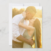 Formele kleurrijke bloemen monogram bruiloft foto kaart (Achterkant)