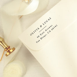 Formele koppels namen eenvoudige terugkeer adres rubberstempel