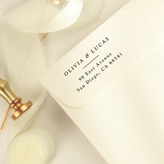 Formele koppels namen eenvoudige terugkeer adres rubberstempel