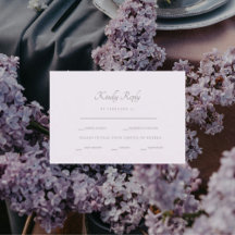 Formele Lavendel Eetopties RSVP