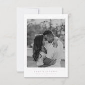 Formele Lavendel Monogram Bruiloft Save The Date (Voorkant)