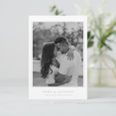 Formele  Lavendel Monogram Bruiloft Save The Date (Staand voorkant)