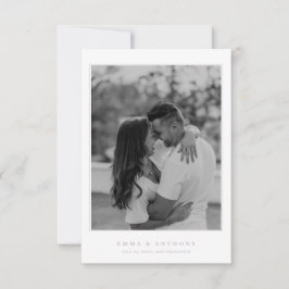 Formele  Lavendel Monogram Bruiloft Save The Date