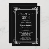 Formele legant-klasse 2014 van de Graduation Party Kaart (Voorkant / Achterkant)