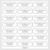 Formele lettertype Huwelijksenvelop Adresstickers Sticker (Vel)