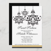 Formele luchters Sweet 16e verjaardag Kaart (Voorkant / Achterkant)