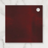 Formele luxe bruine bruidebruine bruiloft bedankt bedankjes labels (Achterkant)