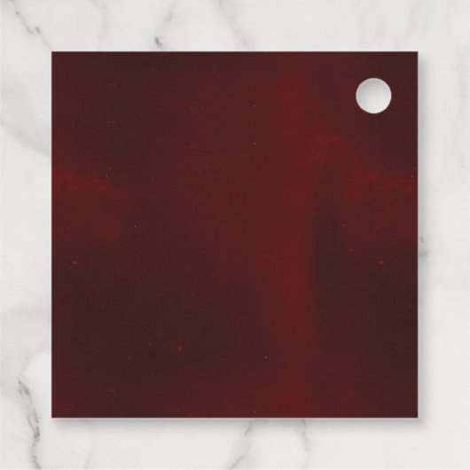 Formele luxe bruine bruidebruine bruiloft bedankt bedankjes labels (Achterkant)