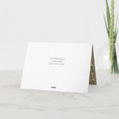 FORMELE MARINE FAUX GOUD MINIMALE KALLIGRAFIE VRED KAART (Achterkant)