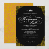 Formele Masquerade Ball-uitnodigingen Kaart (Voorkant / Achterkant)