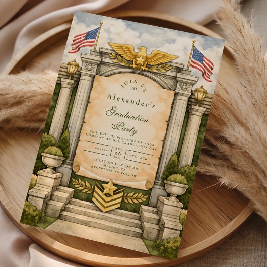 Formele militaire afstudeierplechtigheid kaart