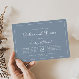 Formele minimale blauwe repetitie voor het drogen kaart