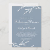 Formele minimale blauwe repetitie voor het drogen kaart (Voorkant)