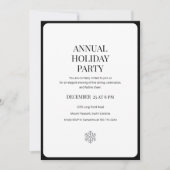 Formele Minimalistische Jaarlijkse Feestelijke Par Kaart (Voorkant)