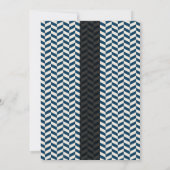 Formele moderne Chevron Graduation Party Kaart (Achterkant)