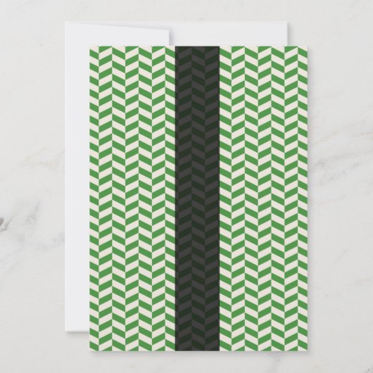 Formele moderne Chevron Graduation Party Kaart (Achterkant)