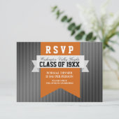 Formele moderne klasse reünie RSVP Kaart (Staand voorkant)