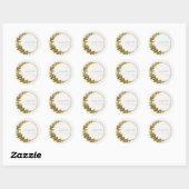 Formele moderne klassieke boho Gold Butterfly brui Ronde Sticker (Vel)