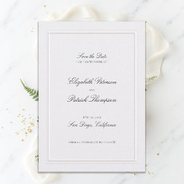 Formele Moderne Klassieke Elegante Lijst Parel Bru Save The Date