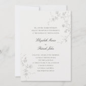 Formele Moderne Klassieke Wilde Rozen Romantische Kaart (Voorkant)