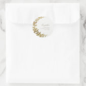 Formele moderne traditie boho Gold Butterfly Brida Ronde Sticker (Tas)