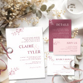 Formele, moderne typografie Bourgondië, roze bruil Kaart