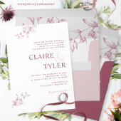 Formele, moderne typografie Bourgondië, roze bruil Kaart