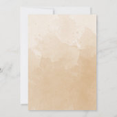 Formele monogram goud en beige Waterverf bruiloft Kaart (Achterkant)