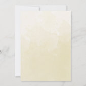 Formele monogram goud en Waterverf van Cream Weddi Kaart (Achterkant)