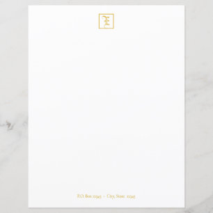 Formele monogram legant goud — Letter-blad