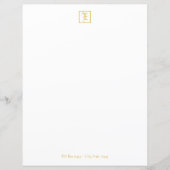 Formele monogram legant goud — Letter-blad (Voorkant)