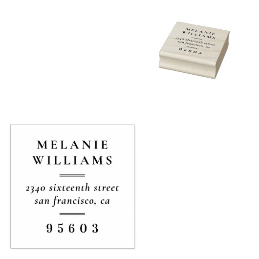 Formele naam Retouradres Rubberstempel (Gestempeld)