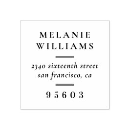 Formele naam Retouradres Rubberstempel