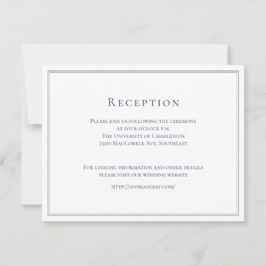 Formele Navy Details Card met kaart Eindversie (Voorkant)