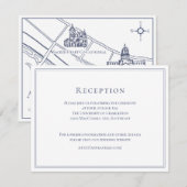 Formele Navy Details Card met kaart Eindversie (Voorkant / Achterkant)