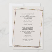 Formele neutrale uitnodiging voor huwelijk beide o (Voorkant)